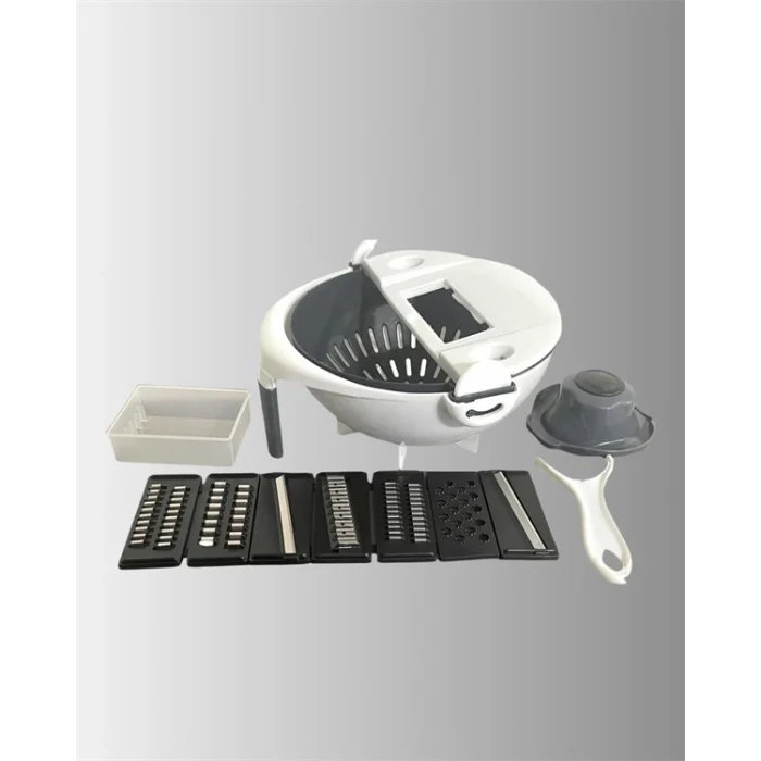  Süzgeçli Çok Fonksiyonlu Döner Rende ve Doğrayıcı