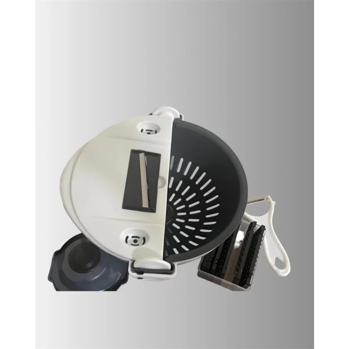  Süzgeçli Hazneye Sahip Çok Amaçlı Rende ve Dilimleyici