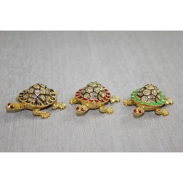 BUĞZ Swaroski Minik Kaplumbağa Figürü Alk3867