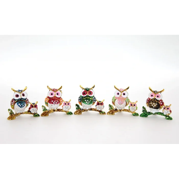 BUĞZ Swarovski 2li Baykuş Model 2