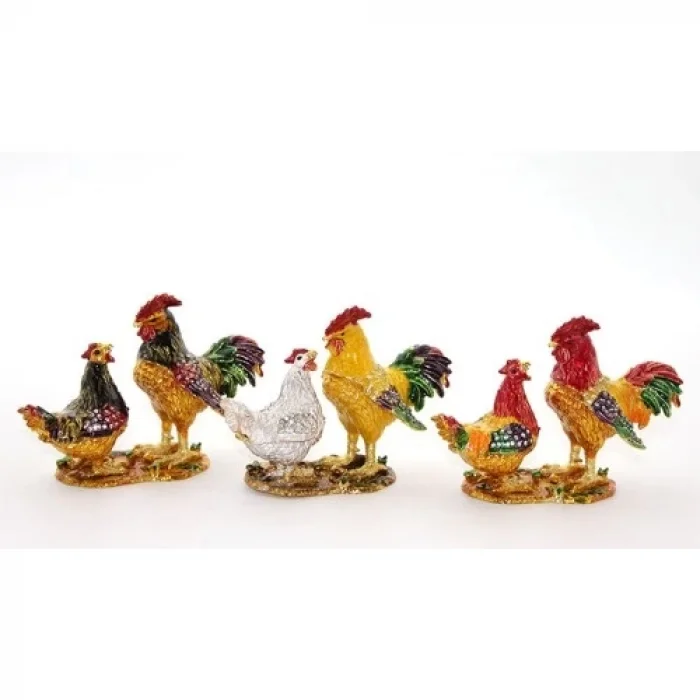  Swarovski Taşlı 2li Tavuk Model 1