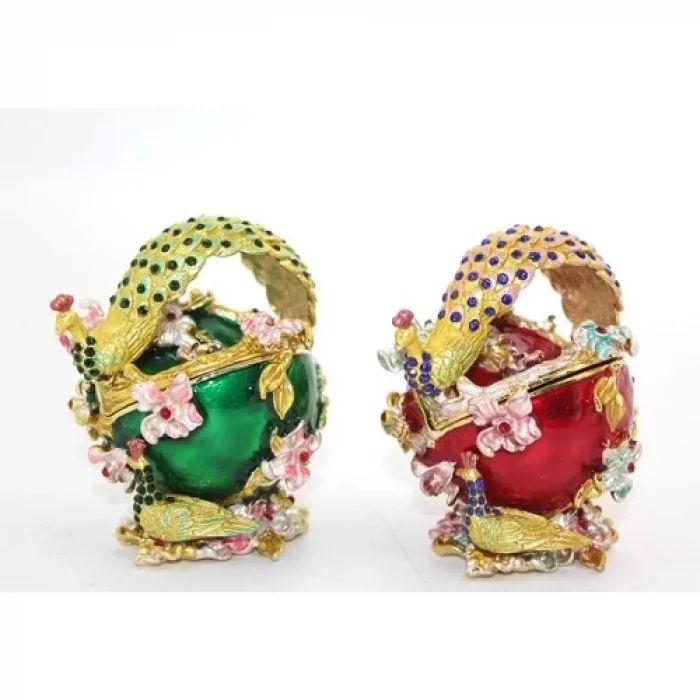  Swarovski Taşlı Tavuskuşu Kutu