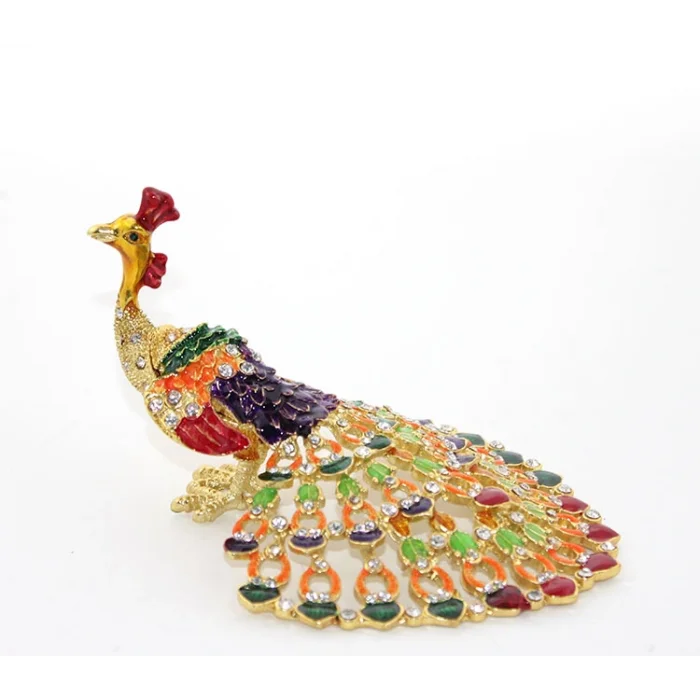 BUĞZ Swarovski Taşlı Tavuskuşu Model 2