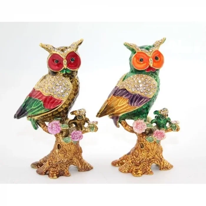  Swarovski Taşlı Tekli Baykuş