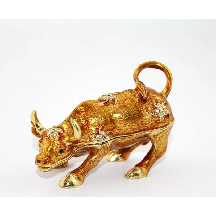 BUĞZ Swarovski Taşlı Tekli Boğa Model 2