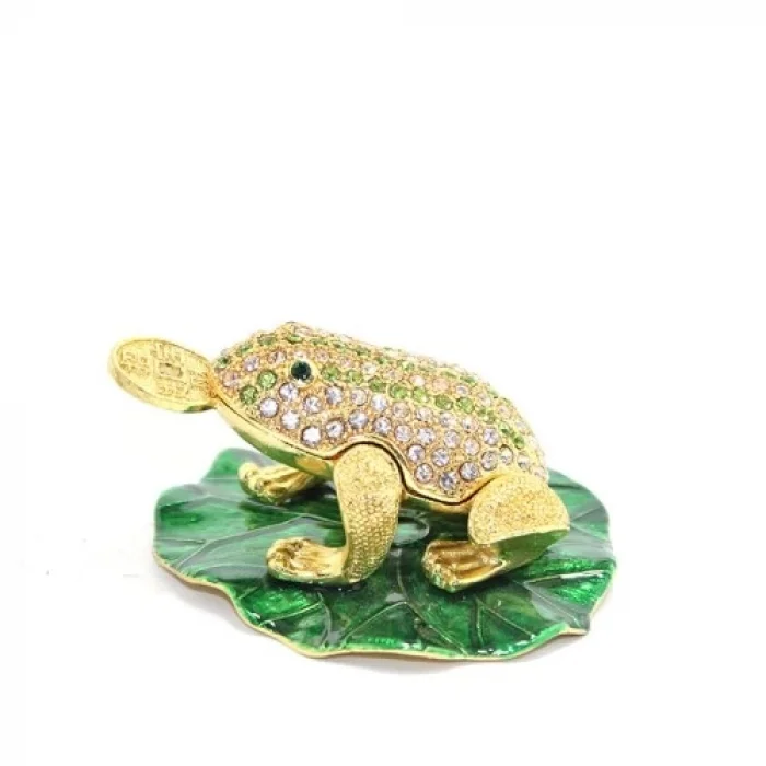  Swarovski Taşlı Tekli Kurbağa Model 2