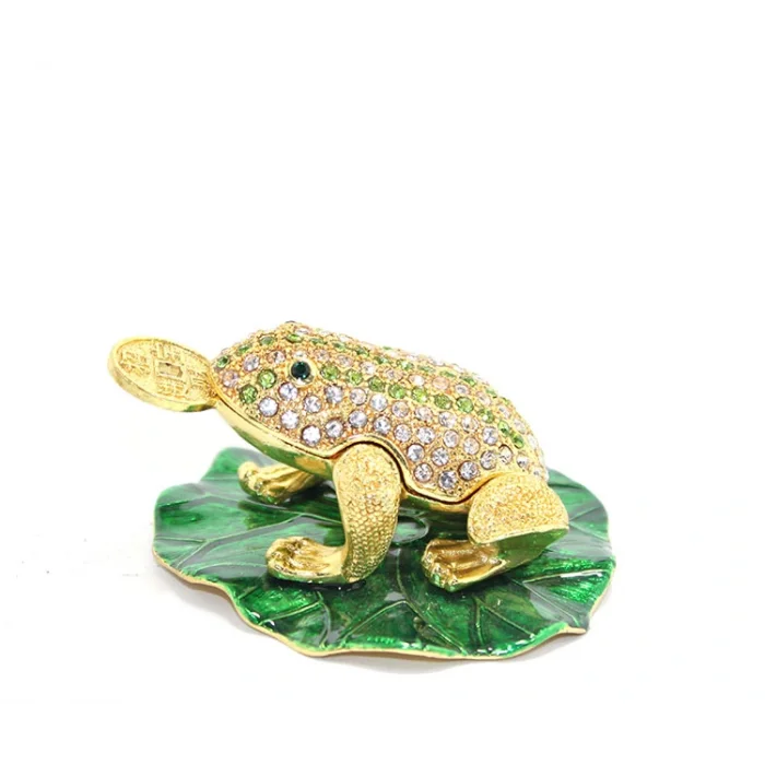 BUĞZ Swarovski Taşlı Tekli Kurbağa Model 2