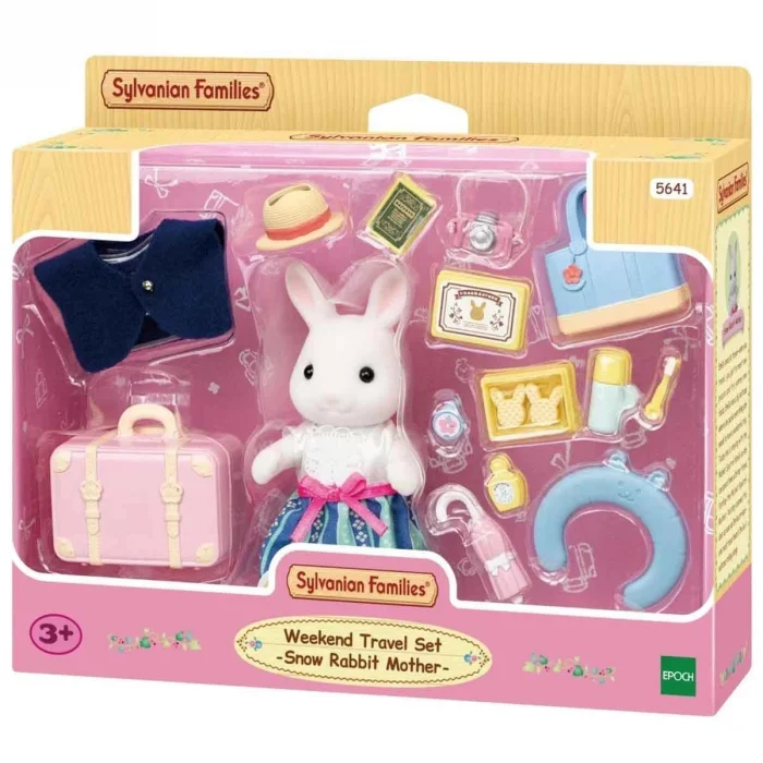 BUĞZ Sylvanian Families Hafta Sonu Seyahat Seti Kar Tavşanı Anne 5641