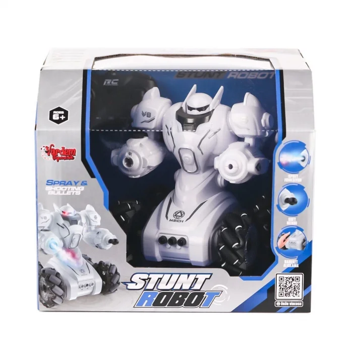  SYR-666-861 Kumandalı Şarjlı Işıklı Roket ve Buhar Atan Robot Araba -Vardem Oyuncak