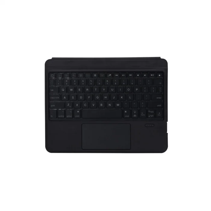 BUĞZ T5209d İpad Pro 12.9 (2021) Kılıf İnter Ledli Klavyeli Tablet Kılıfı - Siyah
