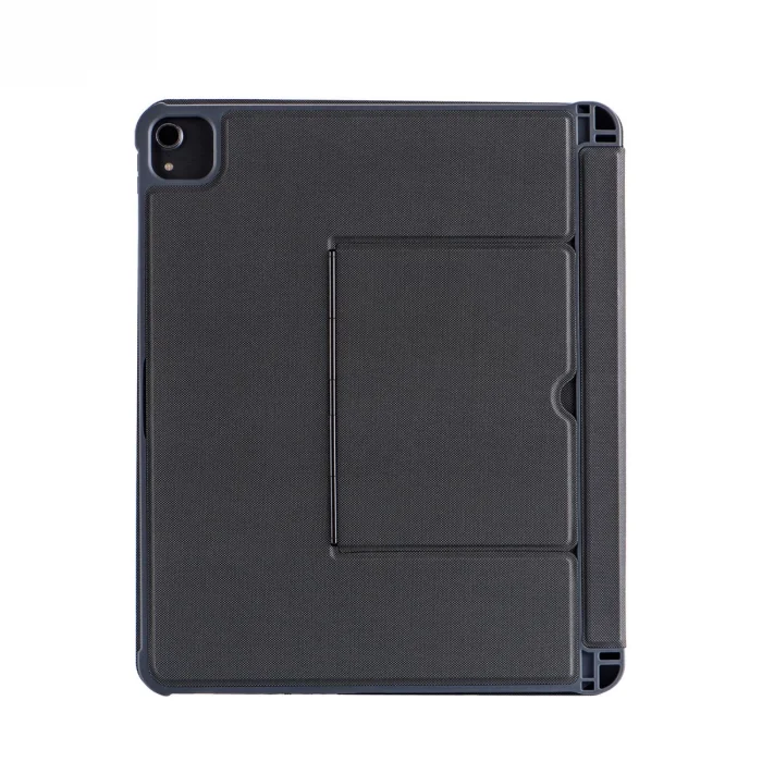 BUĞZ T5509d İpad Pro 12.9 (2022) Kılıf Palermo Ledli Klavyeli Standlı Tablet Kılıfı - Siyah