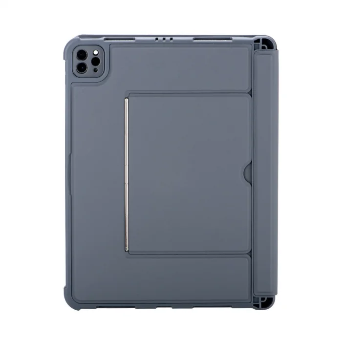 BUĞZ T5510d İpad Pro 13 (2024) Kılıf Palermo Ledli Klavyeli Standlı Tablet Kılıfı - Siyah