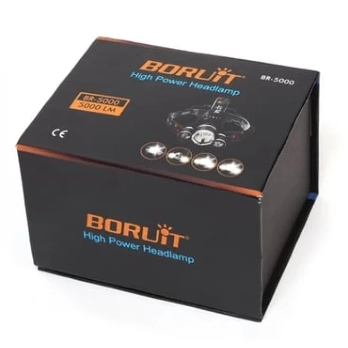 BUĞZ T6 Kafa Feneri 5000 Lumens 3xcree Xm-t6+2r5 Lamba Led Kamp Lambası - Lisinya