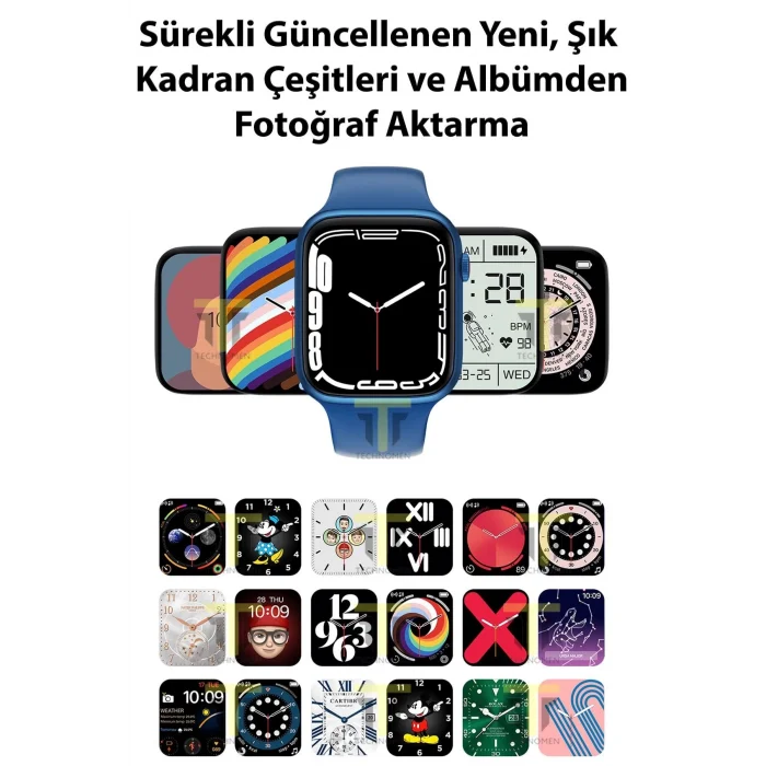  T700s Akıllı Saat Ios&android Destekli Arama Özellikli Sensörlü Smart Watch