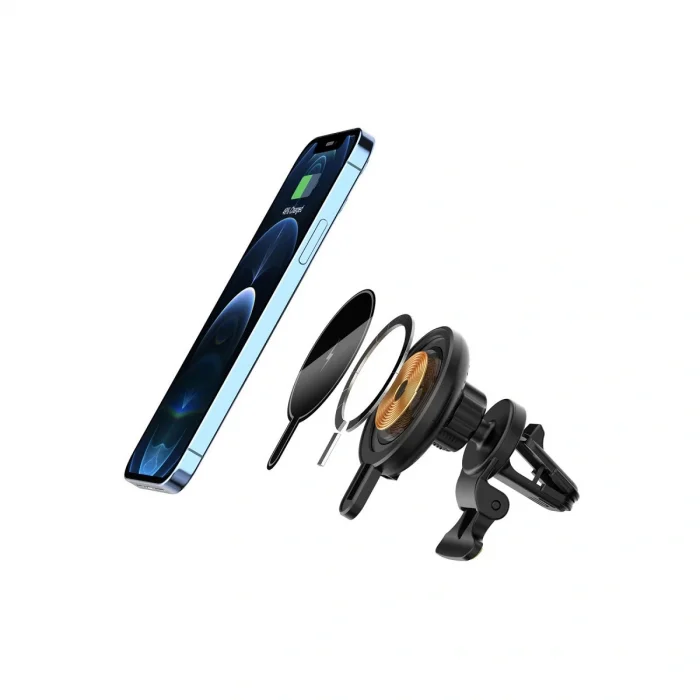 BUĞZ T9 15w Magsafe Araç Tutucu - Siyah