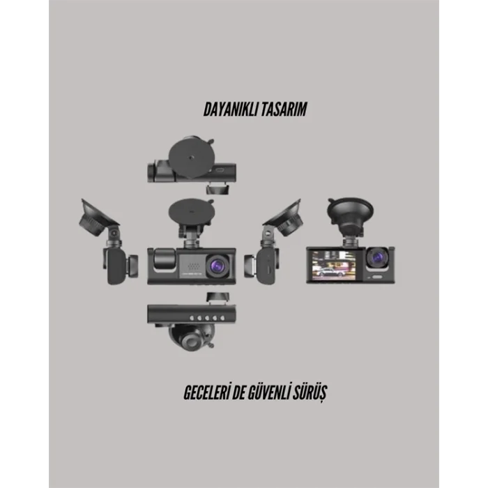  TA-01 LCD Ekranlı Gece Görüşlü Araç Kamerası