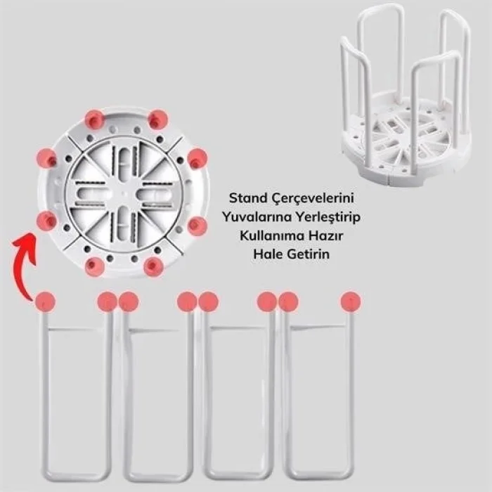  Tabak Bardak Kase Standı Bulaşık Kurutma Tutucu Mutfak Düzenleyici Organizatör