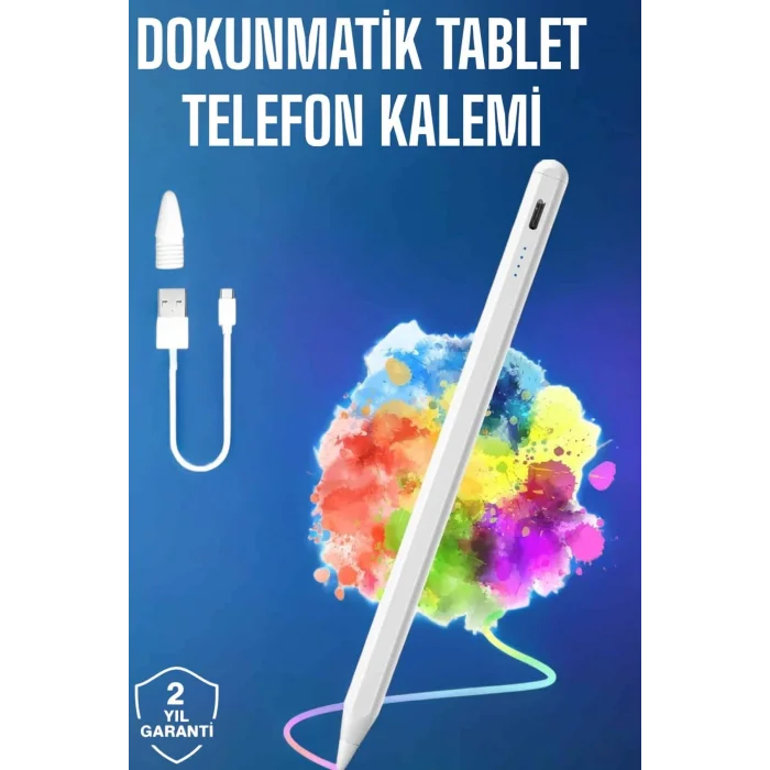 BUĞZ Tablet Kalemi iOS Android Windows Uyumlu Yedek Uçlu Universal Çizim Kalemi