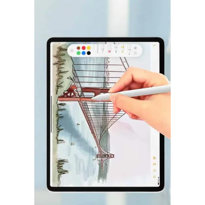 BUĞZ Tablet Kalemi iOS Android Windows Uyumlu Yedek Uçlu Universal Çizim Kalemi