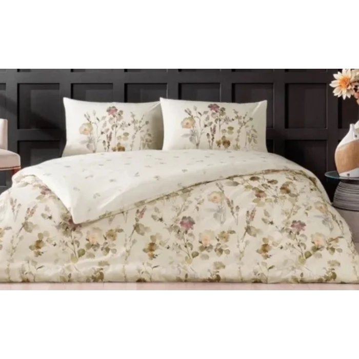  Taç Çift Kişilik Ranforce Nevresim Takımı Nina Bej