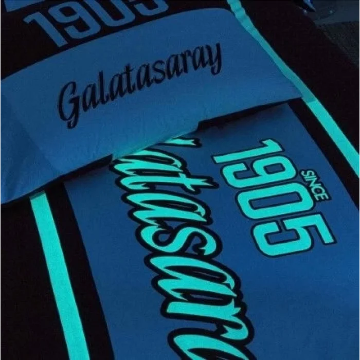  Taç Lisanslı Tek Kişilik Nevresim Takımı Galatasaray 1905 Glow