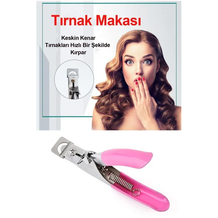 BUĞZ Takma Tırnak Protez Tırnak Pens Kesici Ayarlayıcı Giyotin ( BUĞZ )