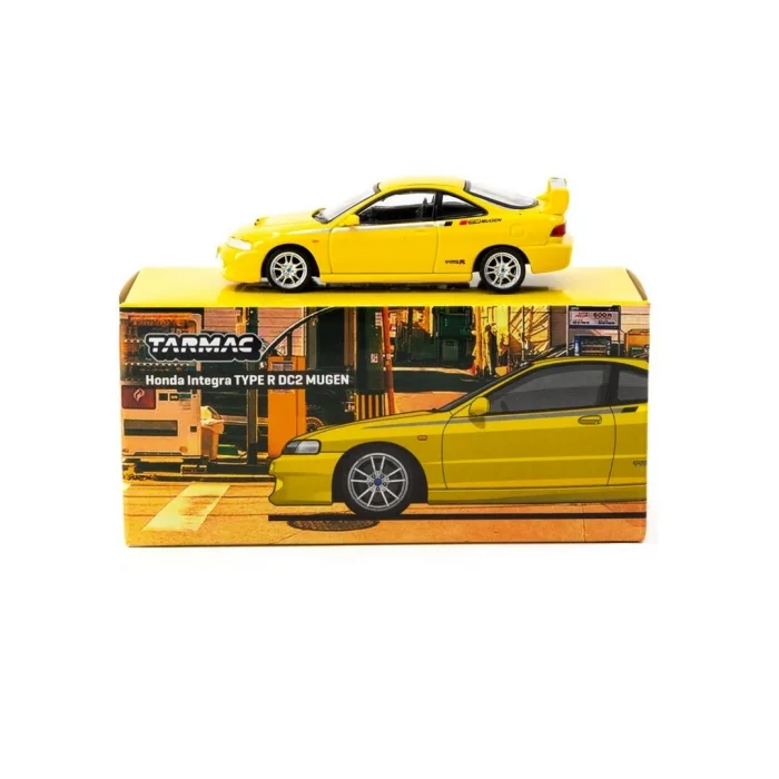BUĞZ Tarmac Works 1/64 Honda Integra TYPE R DC2 MUGEN Sunlight Yellow