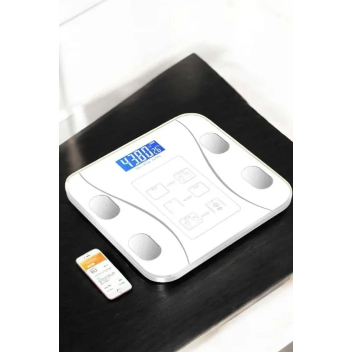 BUĞZ Tartı Baskül Dijital Elektronik Tartı Vücut Analiz Wifi Akıllı Yağ Ölçer