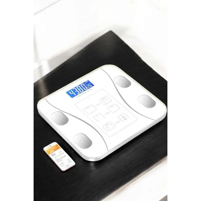  Tartı Baskül Dijital Elektronik Tartı Vücut Analiz Wifi Akıllı Yağ Ölçer