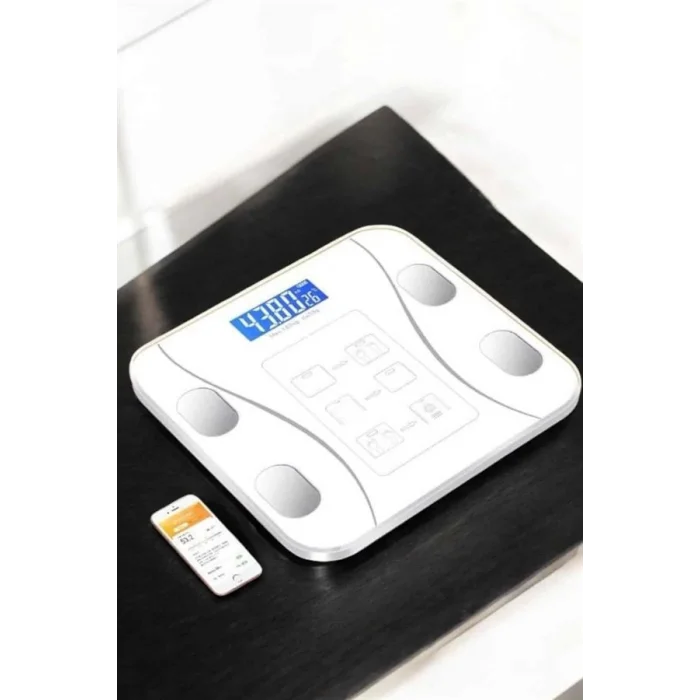  Tartı Baskül Dijital Elektronik Tartı Vücut Analiz Wifi Akıllı Yağ Ölçer