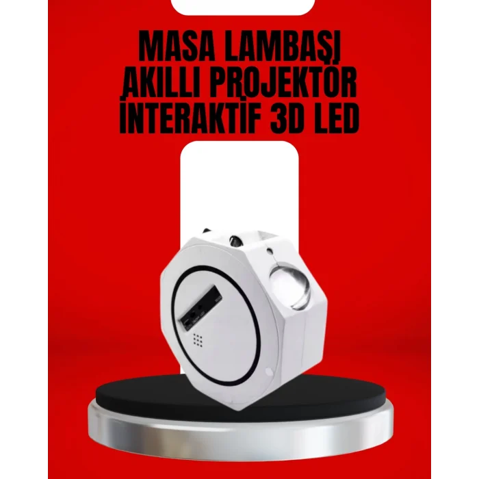 BUĞZ Taşınabilir 360° Ayarlanabilir Gökyüzü Projeksiyon Lambası