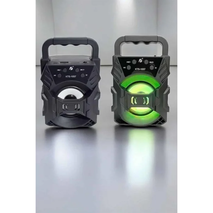 BUĞZ Taşınabilir Bluetooth Hoparlör Led Işıklı Uzun Pil Ömrü
