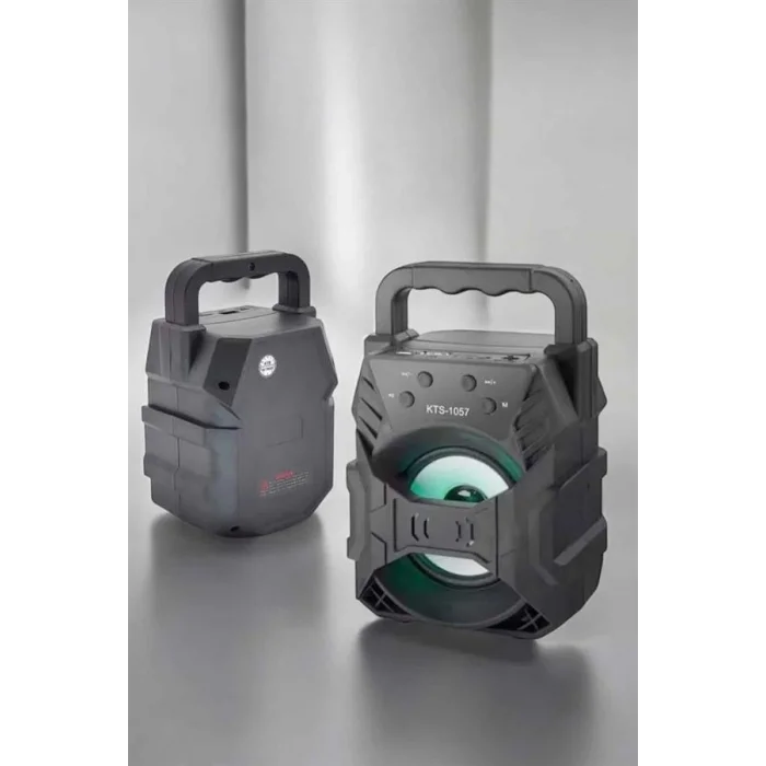 BUĞZ Taşınabilir Bluetooth Hoparlör Led Işıklı Uzun Pil Ömrü