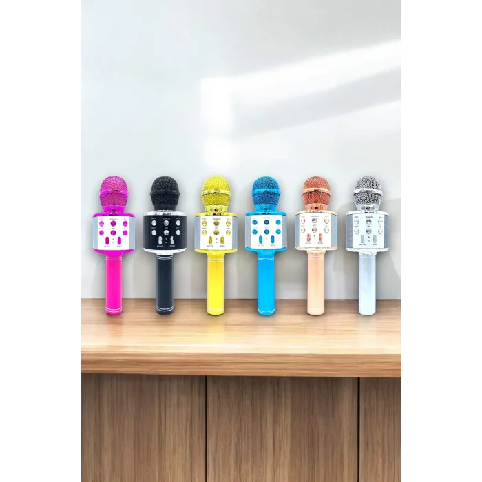  Taşınabilir Bluetooth Karaoke Mikrofon: Hafıza Kart Girişli, Etkileyici Performans