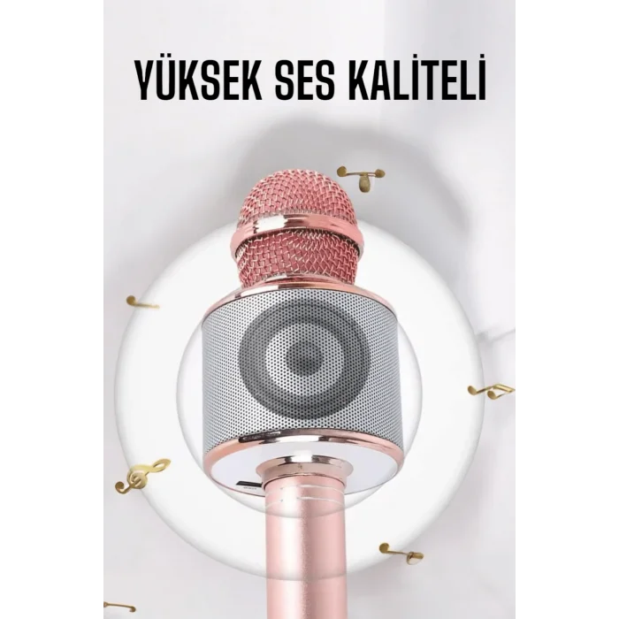 BUĞZ Taşınabilir Bluetooth Karaoke Mikrofon: Hafıza Kart Girişli, Etkileyici Performans - BUĞZ