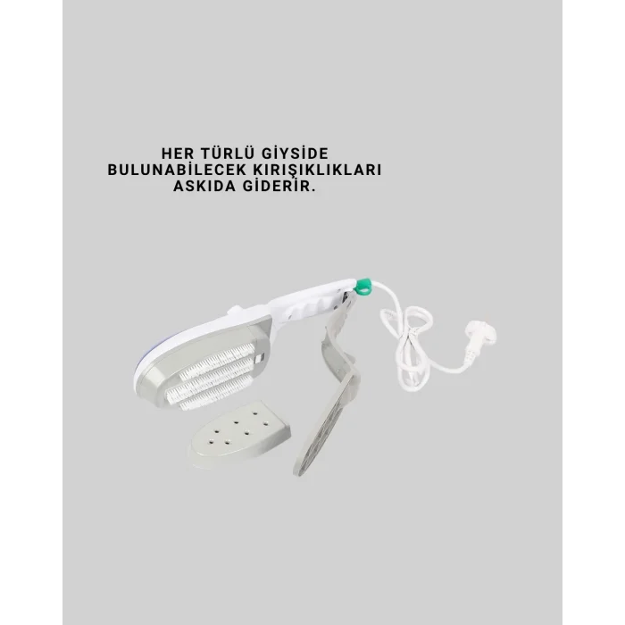 BUĞZ Taşınabilir Buharlı Ütü 1500W | Giysilerde Yanık Bırakmaz, Kokuyu Giderir