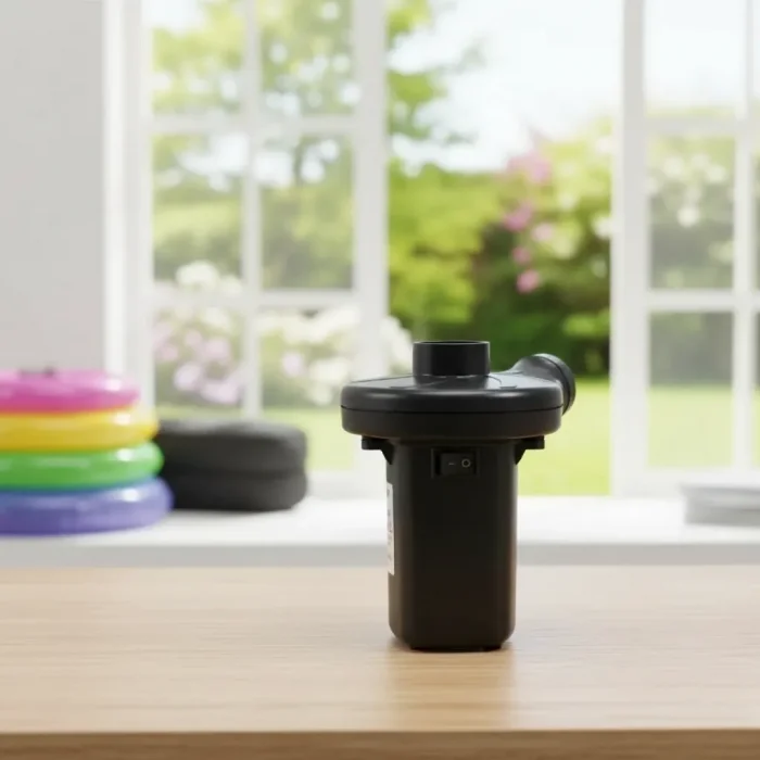 BUĞZ Taşınabilir Elektrikli Hava Kompresörü - Şişme Yatak ve Lastik Şişirme Pompası, Vakumlu Poşet Aparatlı