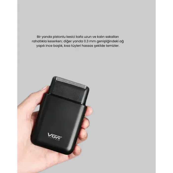 BUĞZ Taşınabilir Elektrikli Tıraş Makinesi USB Şarjlı 5W Motor ve 0.3 mm Hassas Kesim