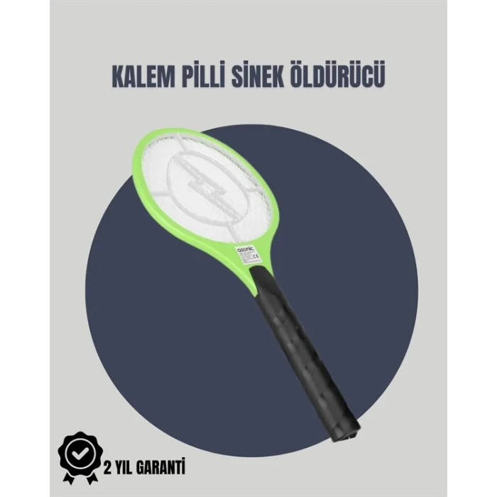  Taşınabilir Elektronik Sinek Swatter – Kimyasal İçermeyen, Ergonomik Tasarım
