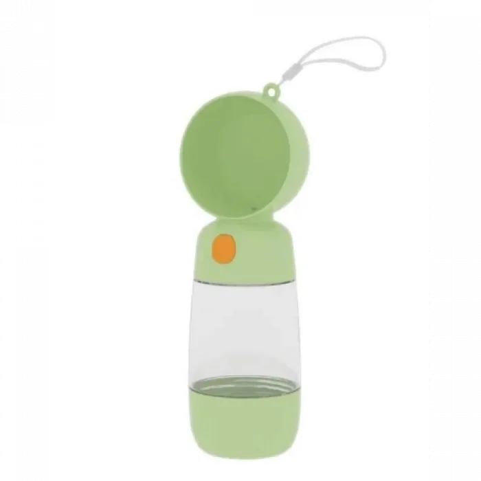  Taşınabilir Evcil Hayvan Mama Hazneli Su Matarası