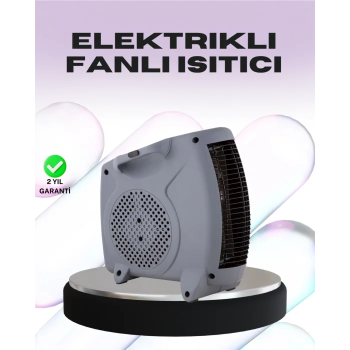 BUĞZ Taşınabilir Fanlı Isıtıcı Elektrikli Termik Korumalı Oda Isıtıcı