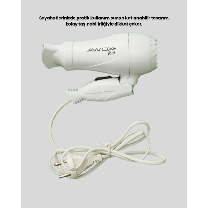 BUĞZ Taşınabilir Fön Makinesi Katlanır Gövde Enerji Tasarruflu