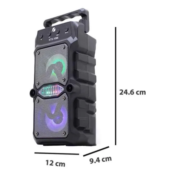 BUĞZ Taşınabilir Kablosuz Bluetooth Hoparlör Uzun Pil Ömrü Led Işıklı - Lisinya