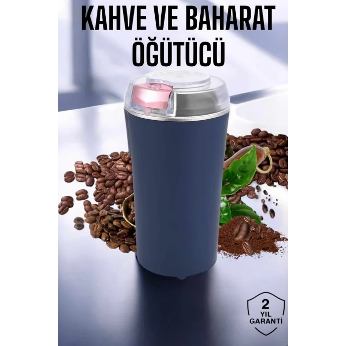 Taşınabilir Kahve & Baharat Öğütücü, Kolay Temizlenebilir ve Uzun Ömürlü Paslanmaz Çelik