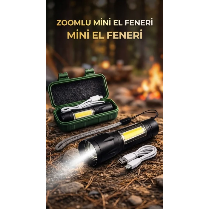 BUĞZ Taşınabilir LED El Feneri Su Geçirmez Kamp Yürüyüş Gece Kullanımı