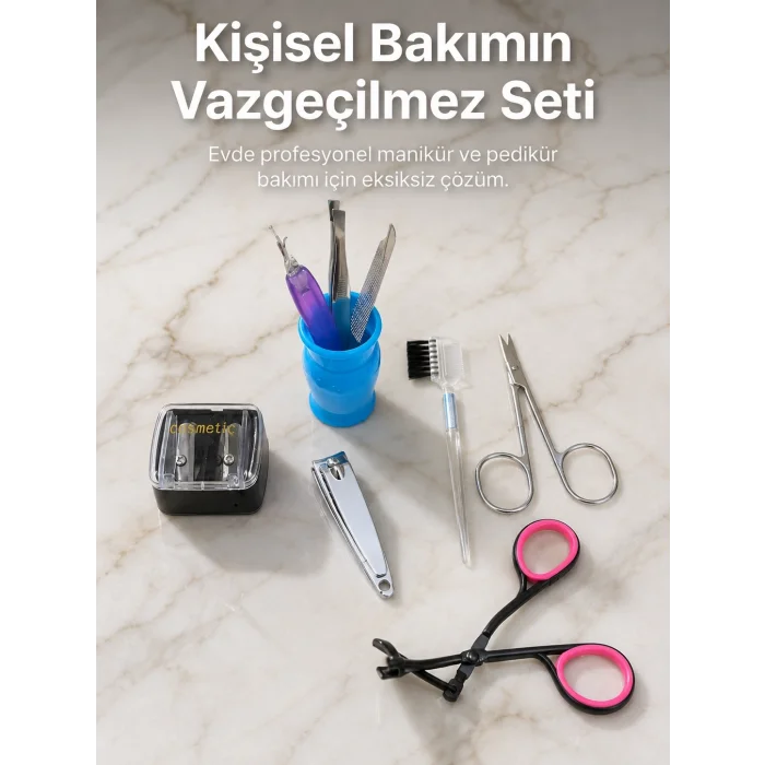 BUĞZ Taşınabilir Manikür Bakım Seti Günlük El Ayak ve Kaş Bakım Kiti
