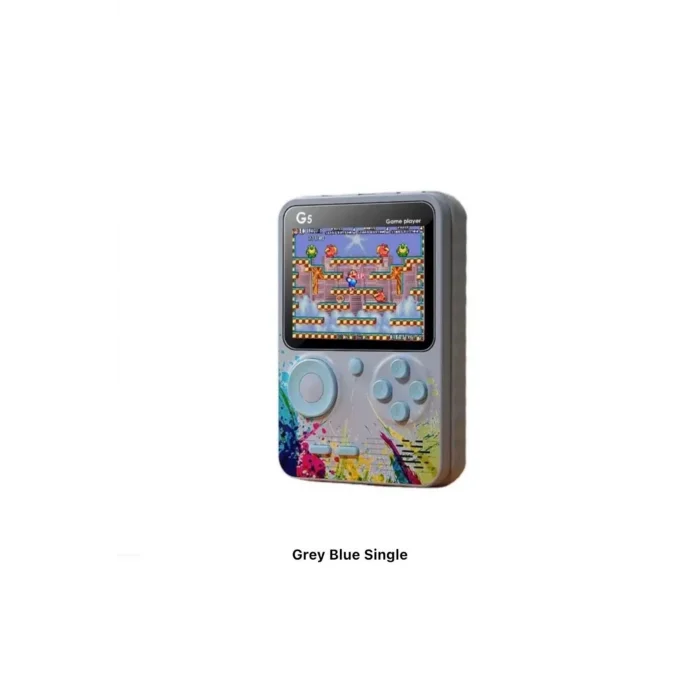 BUĞZ Taşınabilir mini el oyun konsolu 500 oyunlu Bluetooth bağlantılı gri renk gamepad