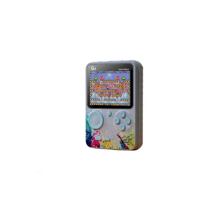 BUĞZ Taşınabilir mini el oyun konsolu 500 oyunlu Bluetooth bağlantılı gri renk gamepad