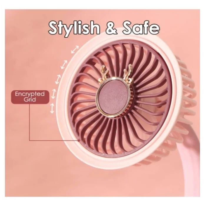 BUĞZ Taşınabilir Mini Klips Bebek Arabası Fanı, Fan Elektrikli Soğutma Hava Sirkülatöründe 360 Derece Dönebilen Klips - Lisinya