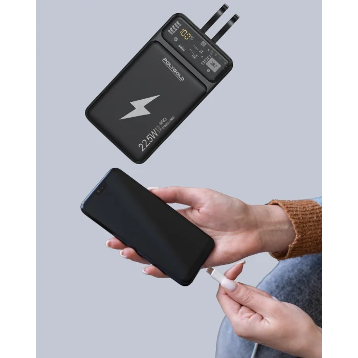 BUĞZ Taşınabilir Powerbank 22.5W Hızlı Şarj Destekli